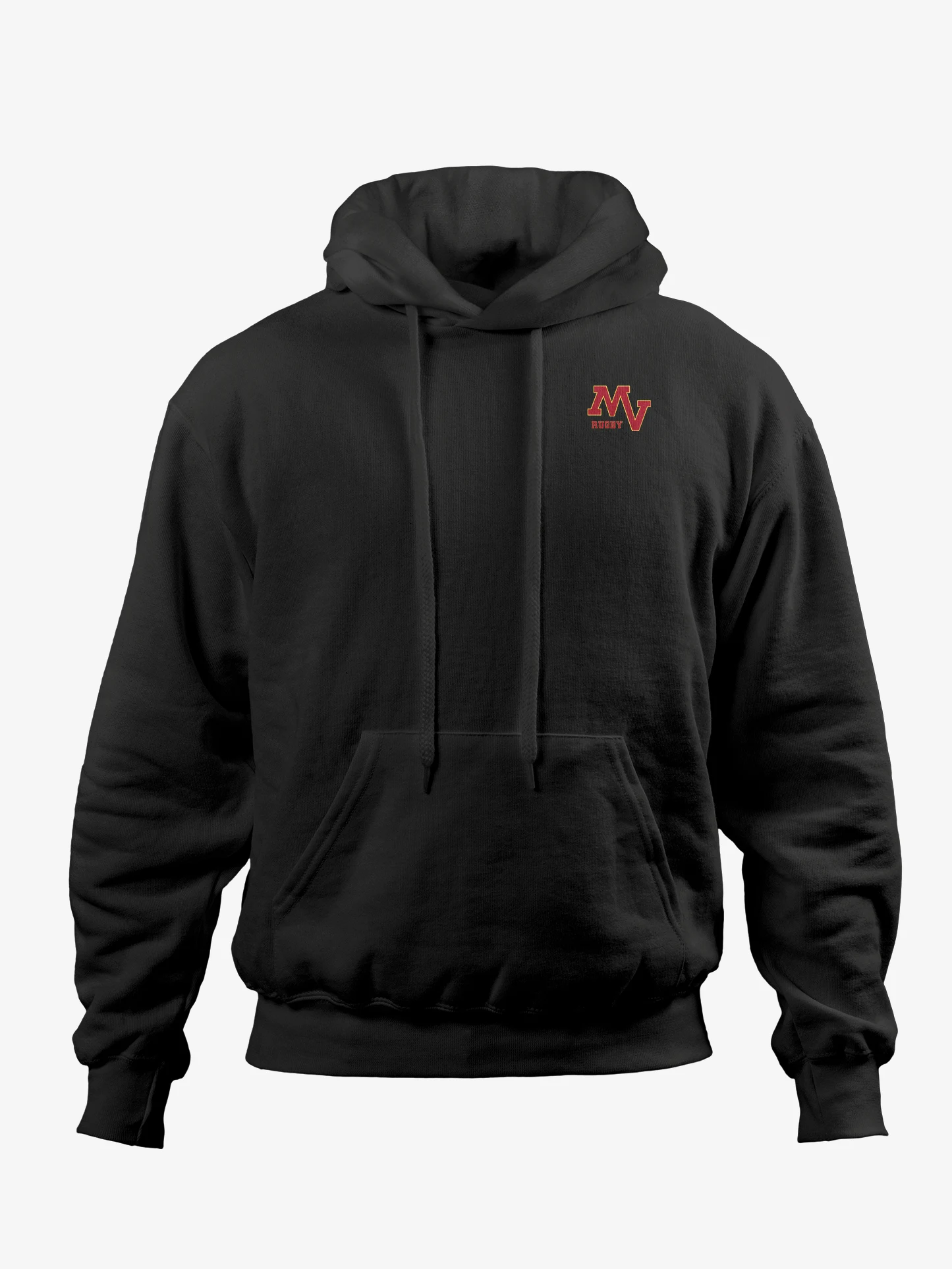 Mountain View Rugby hoodie black front