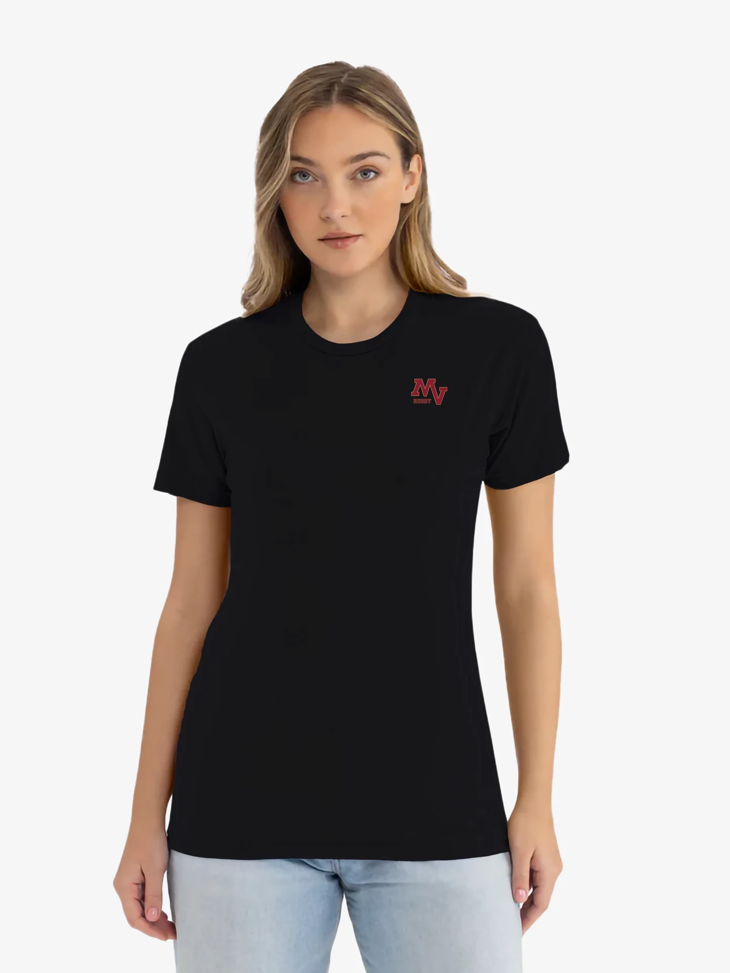 Mountain View Rugby black t-shirt front